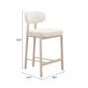 Aurea Counter Stool (Set of 2) Light Gray
