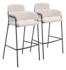 Marcel Barstool (Set of 2) Cream