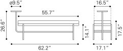 Ploce Bench Brown