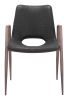 Desi Dining Chair (Set of 2) Black & Walnut