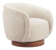 Vinta Swivel Chair Beige