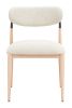 Equinox Armless Dining Chair (Set of 2) Oyster Gray & Natural
