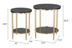 Koper Coffee Table Set (2-Piece) Black