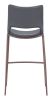 Ace Barstool (Set of 2) Dark Gray & Walnut