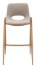 Desi Barstool (Set of 2) Beige & Gold