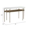 Bild Console Table White & Brass