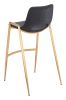 Desi Barstool (Set of 2) Black & Gold
