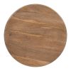 Goblet Side Table Brown & White