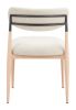 Equinox Armless Dining Chair (Set of 2) Oyster Gray & Natural