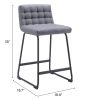 Pago Counter Stool (Set of 2) Gray
