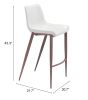 Magnus Barstool (Set of 2) White & Walnut
