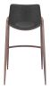Desi Barstool (Set of 2) Black & Walnut