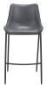 Magnus Barstool (Set of 2) Dark Gray & Black