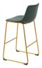 Augusta Barstool (Set of 2) Green & Gold