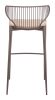 Silues Barstool (Set of 2) Taupe & Brown