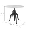 Mufid Bistro Table White & Black