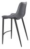 Magnus Counter Stool (Set of 2) Dark Gray & Black