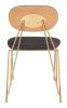 Georges Dining Chair (Set of 2) Gray & Gold