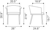 Garston Dining Chair Gray