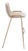 Desi Barstool (Set of 2) Beige & Gold