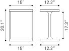 Bama Side Table Black