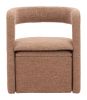 Atria Accent Chair & Ottoman Tawny Brown