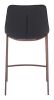 Magnus Counter Stool (Set of 2) Black & Walnut