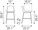 Byron Counter Stool Brown