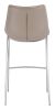 Magnus Barstool (Set of 2) Brown & Silver