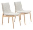 Raha Dining Chair (Set of 2) Gray & Whitewashed