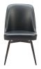 Keppel Swivel Dining Chair (Set of 2) Black