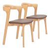 Pioro Dining Chair (Set of 2) Brown & Natural