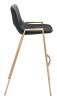 Desi Barstool (Set of 2) Black & Gold