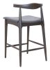 Tuzka Counter Stool (Set of 2) Gray & Espresso