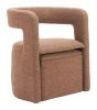 Atria Accent Chair & Ottoman Tawny Brown
