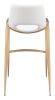 Desi Barstool (Set of 2) White & Gold