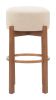 Nade Barstool (Set of 2) Beige & Walnut