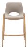 Desi Counter Stool (Set of 2) Beige & Gold