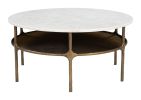 Bild Coffee Table White & Brass