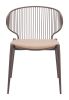 Silues Dining Chair (Set of 2) Taupe & Brown
