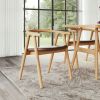 Peker Dining Chair (Set of 2) Brown & Natural