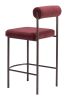Livorno Counter Stool (Set of 2) Red & Bronze