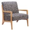 Runa Accent Chair Gray & Natural