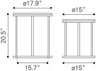 Bari Nesting Table Set (2-Piece) Natural
