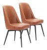 Keppel Swivel Dining Chair (Set of 2) Brown