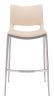 Ace Barstool (Set of 2) Light Pink & Silver