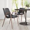 Desi Dining Chair (Set of 2) Black & Walnut