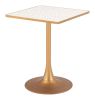 Spot Bistro Table Beige & Gold