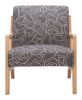 Runa Accent Chair Gray & Natural