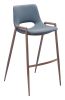 Desi Barstool (Set of 2) Azure Gray & Walnut